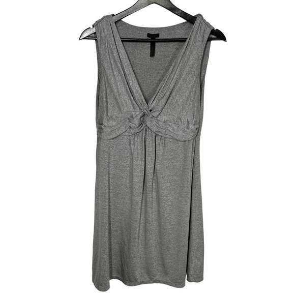 Soma Grey Twist Front Sleeveless V Neck Tunic Top Small - Picture 1 of 7
